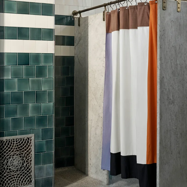 Pivot Duschvorhang, 200 x 180 cm, cream von HAY