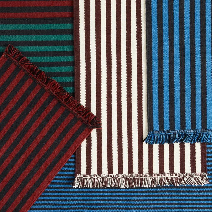 Stripes and Stripes Wool Teppich von HAY