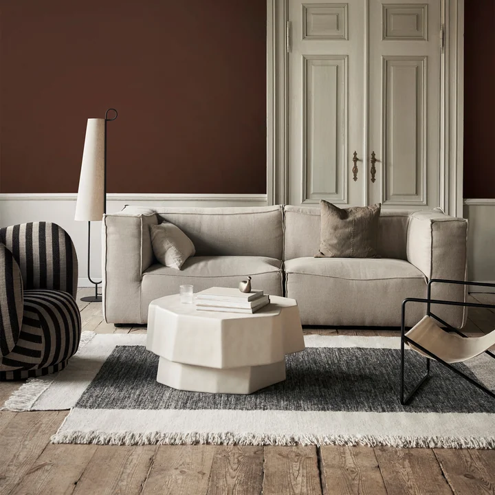 Counter Teppich, 200 x 300 cm, charcoal / off-white von Ferm Living