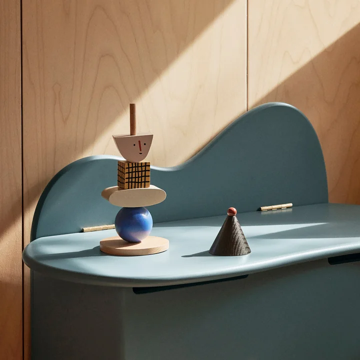 Ferm Living - Figure Stacking Blocks, multi