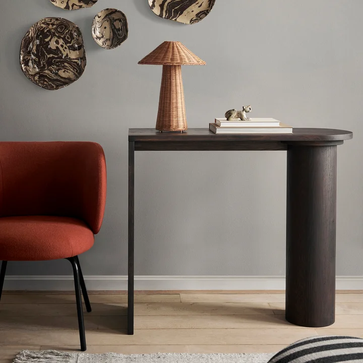 Pylo Konsolentisch, Eiche dunkel gebeizt von Ferm Living