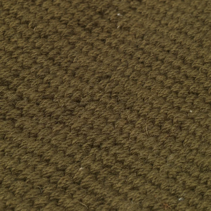 Ferm Living - Block Runner, olive / natur