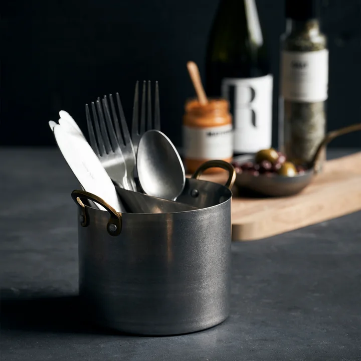 Presentation Organizer, Edelstahl gebürstet von Nicolas Vahé