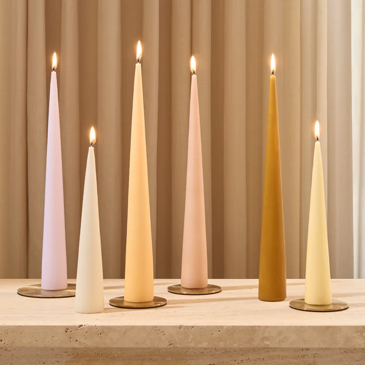 ester & erik - Kerzenteller, gold / matt