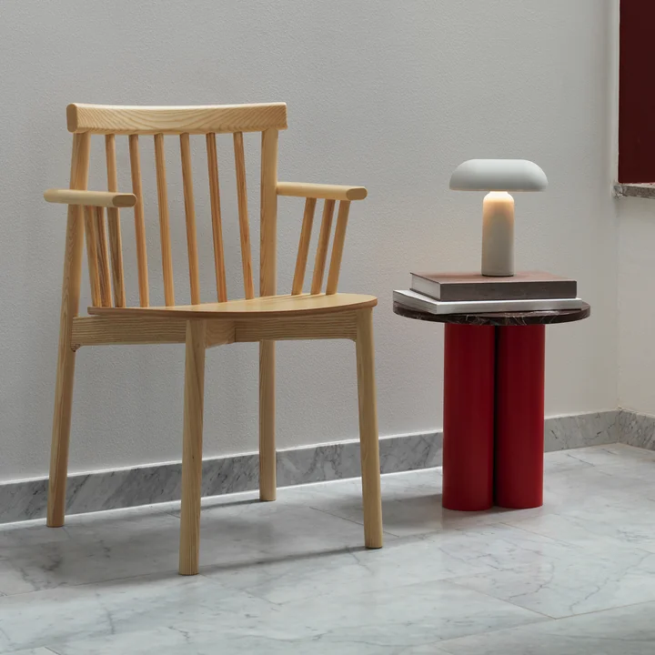 Dit Beistelltisch Ø 40 cm, rosso levanto / bright red von Normann Copenhagen