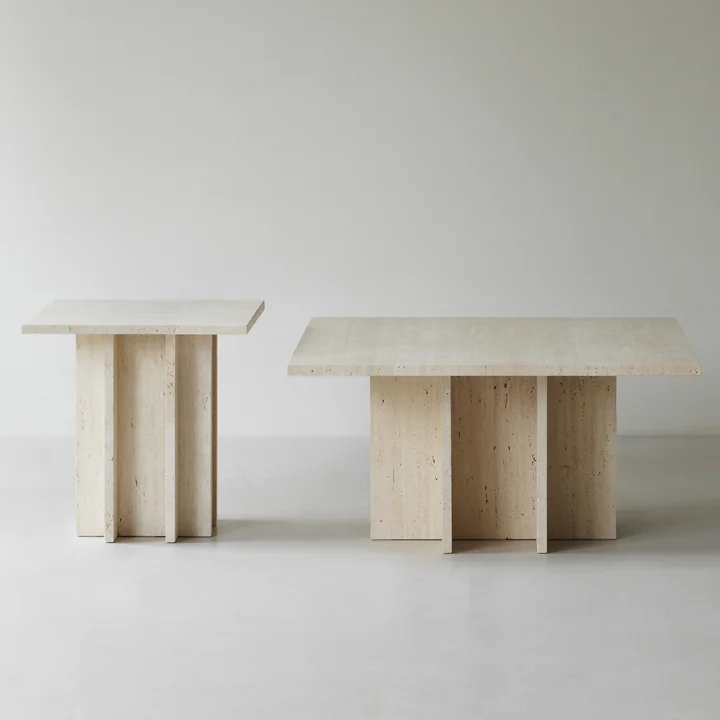 Edge Couchtisch, travertine von Normann Copenhagen