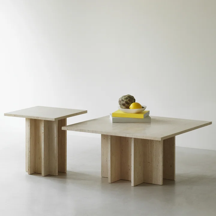 Edge Couchtisch, travertine von Normann Copenhagen