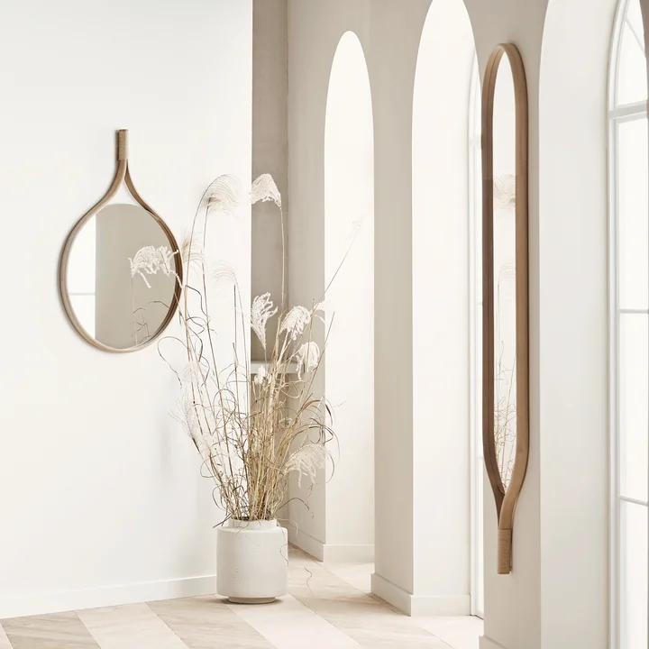 Bolia - Racquet Wandspiegel, Eiche geseift