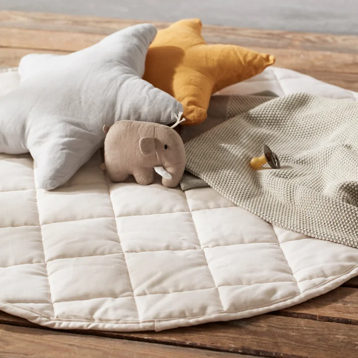 Spielteppich, rund, Ø 100 cm, offwhite von Kids Concept