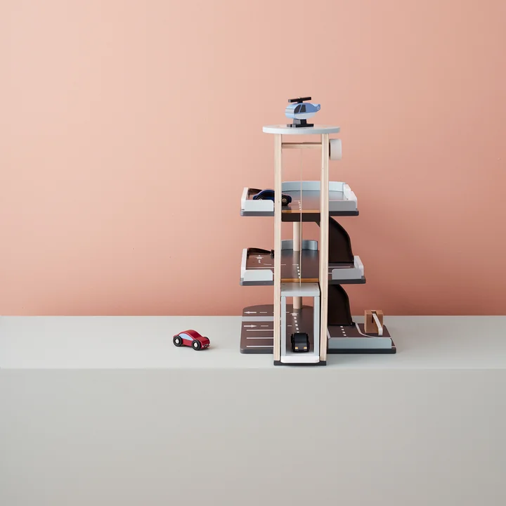 Aiden Parkhaus mit Zubehör, bunt (5er-Set) von Kids Concept