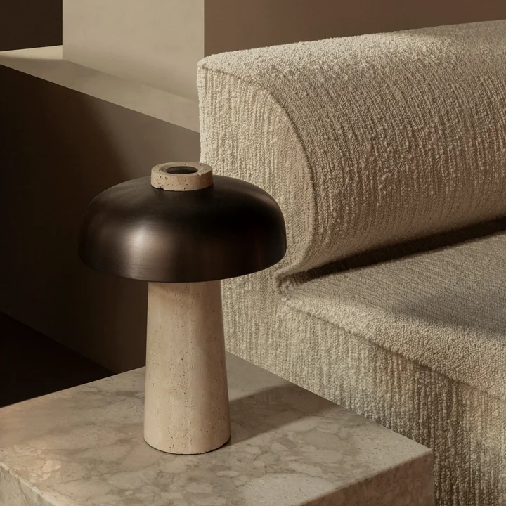 Audo - Eave 86 2-Sitzer Sofa Reverse Table Lamp Plinth Cubic