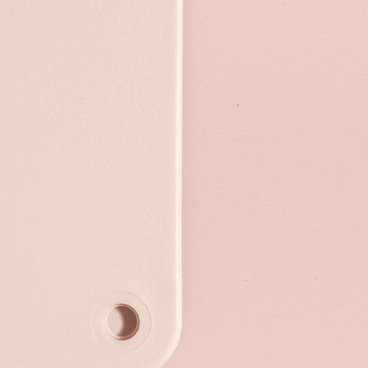 Eames Plastic RE Materialmuster von Vitra in der Farbe zartrosé