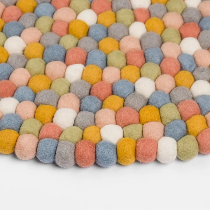 myfelt - Liese Filzkugelteppich