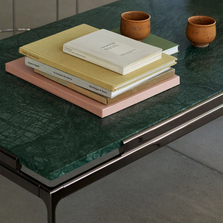 Sett Coffee Table LN12, Verde Guatemala / Chrom dunkel von &Tradition