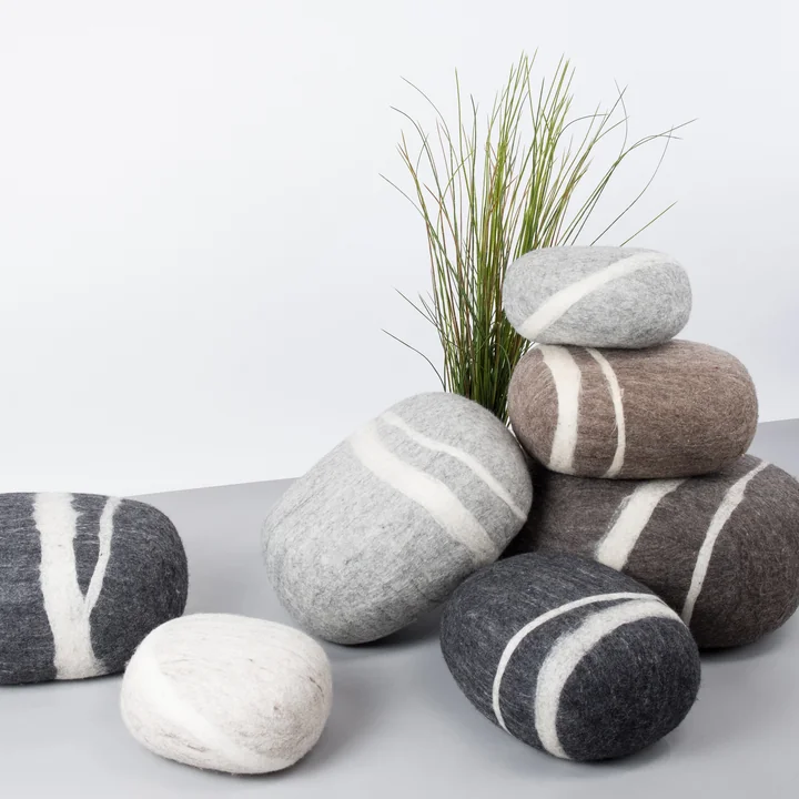 myfelt - Kieselstein Pouf