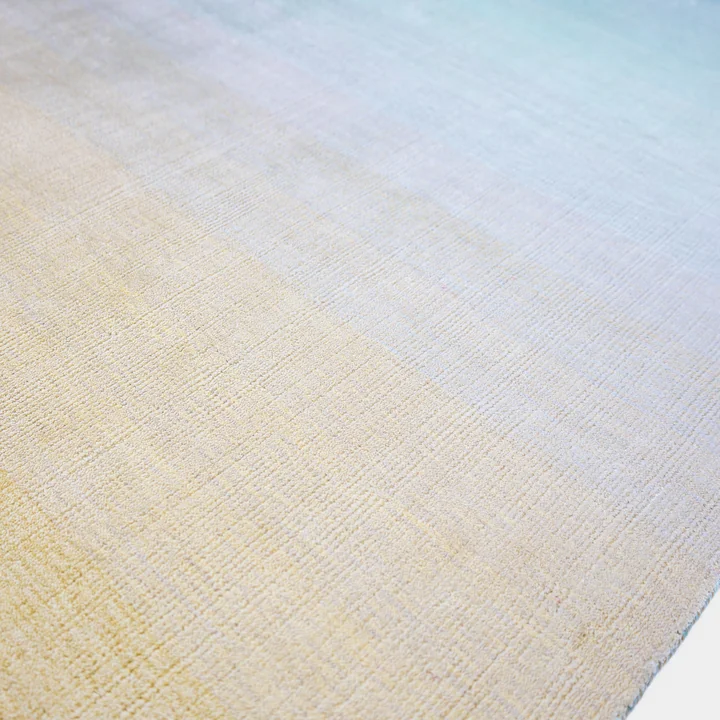 Ombre Loom Teppich 170 x 240 cm, aqua gold von Sitzfeldt