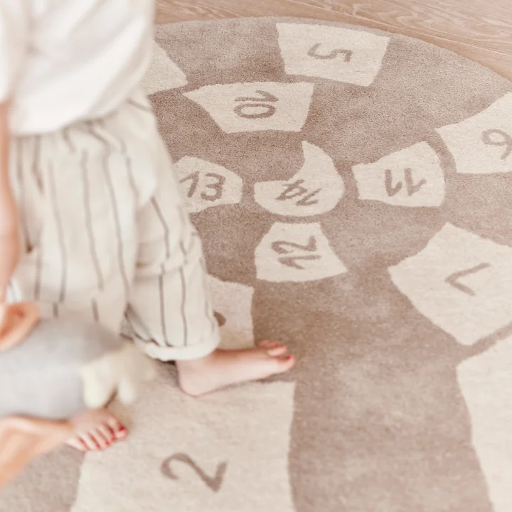 Nautilus Teppich, clay / off-white von OYOY Mini