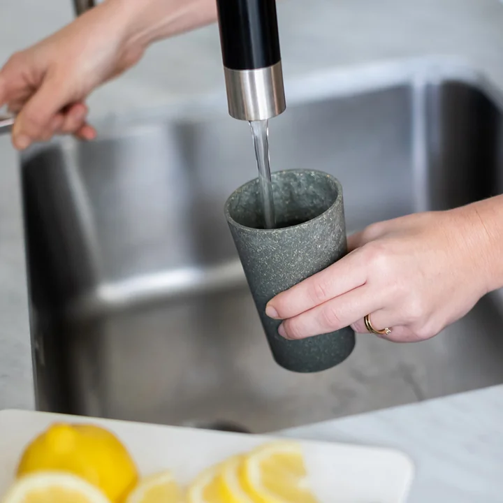 Koziol - Connect Becher, L, 350 ml, nature ash grey (2er-Set)