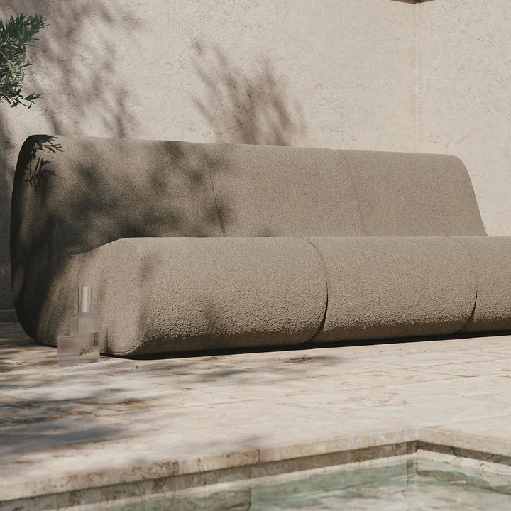 Rouli Center Modul Sessel, sand (Pure Bouclé) von Ferm Living