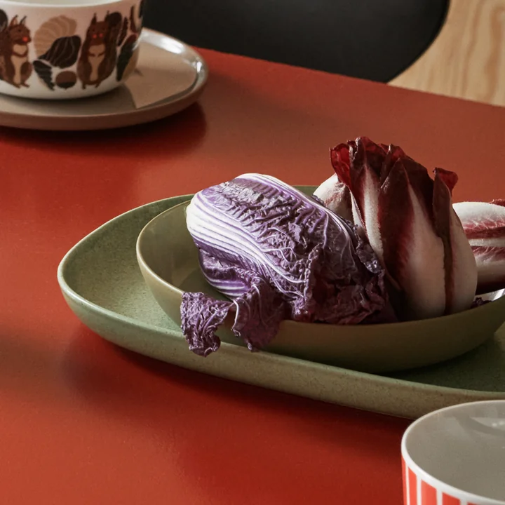 Oiva Servierplatte 18 x 25 cm, sage von Marimekko