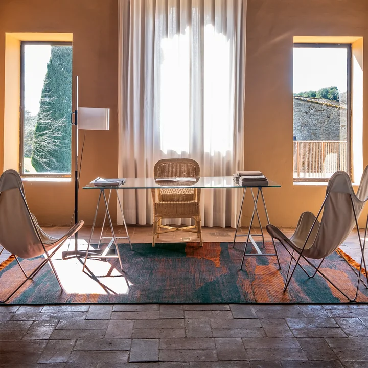 Wabisabi Wollteppich, navy von nanimarquina