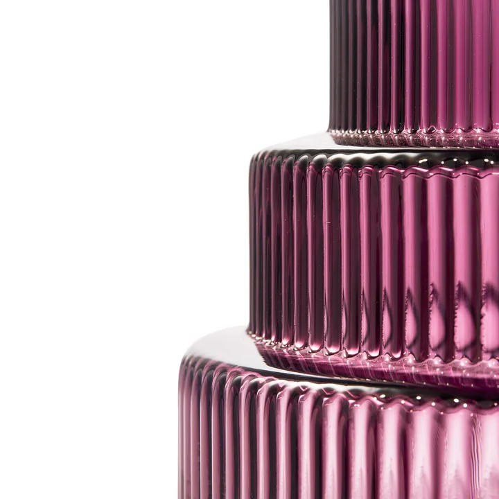 Pols Potten - Steps Vase L, dunkles lila