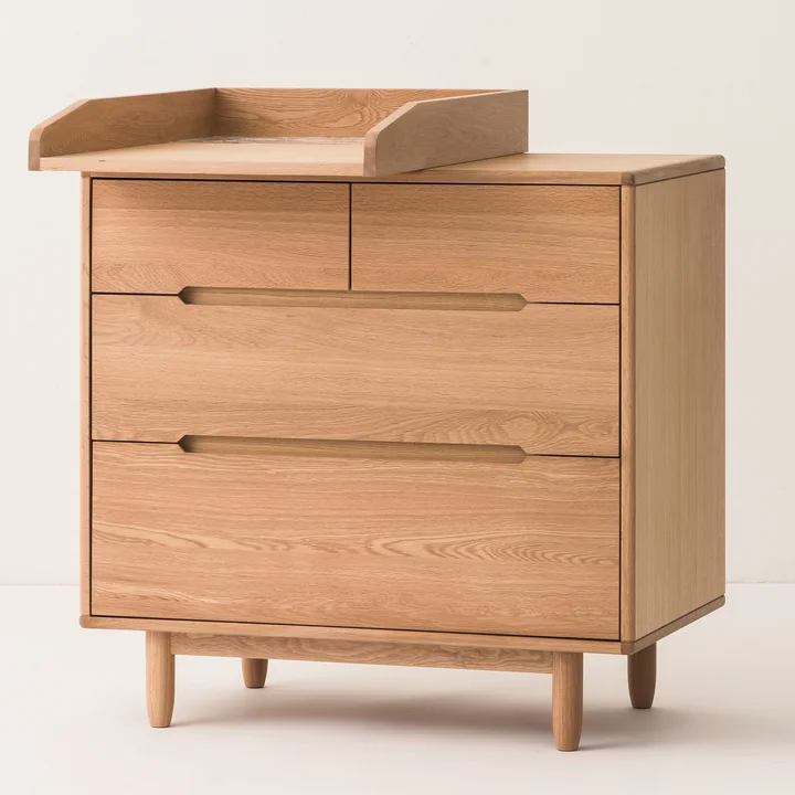 Nobodinoz - Pure Kommode mit 4 Schubladen, Eiche