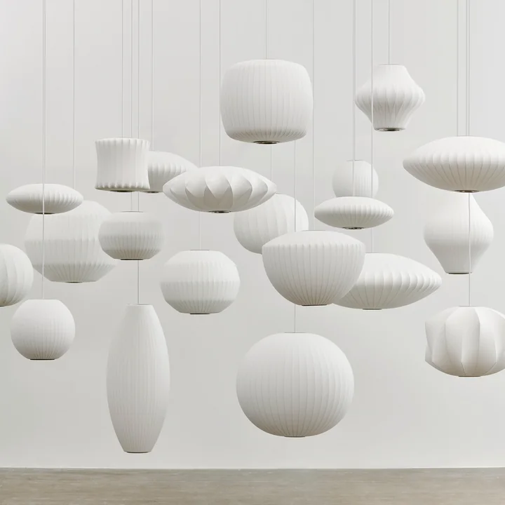 Nelson Pendelleuchten, off-white von HAY