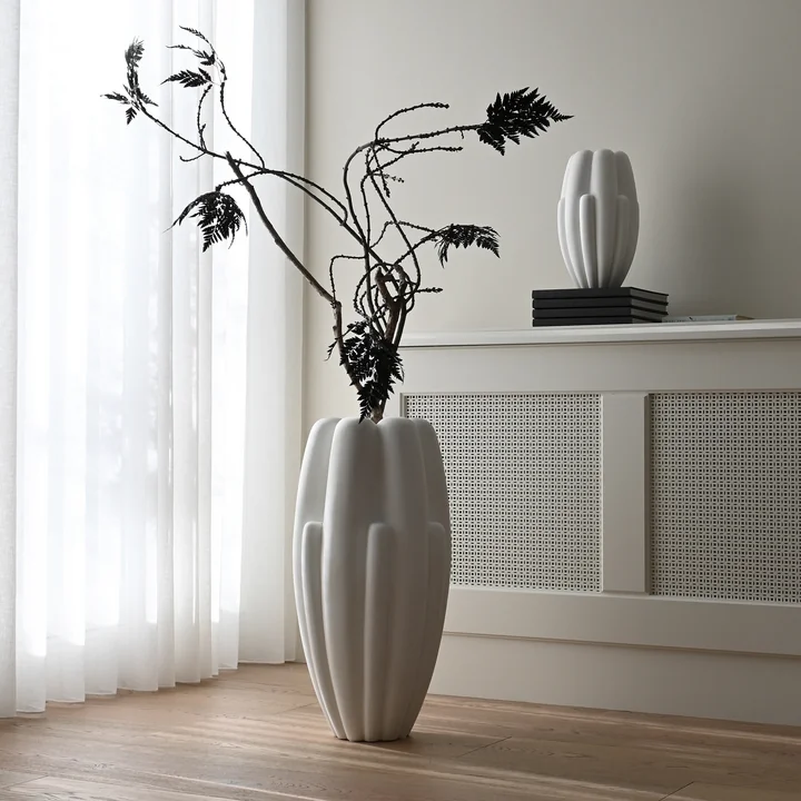101 Copenhagen - Bloom Vase, mini und big, knockenweiß
