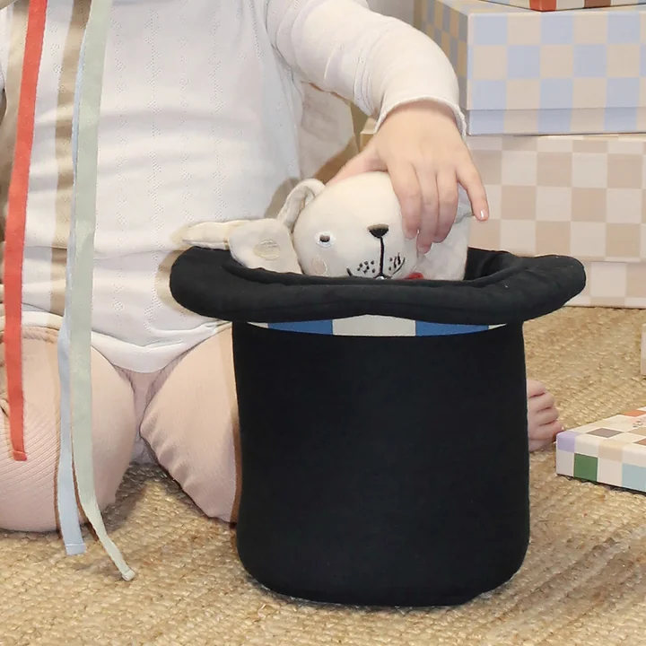 OYOY Mini - Magic Zaubererhut und Hase, schwarz / weiß