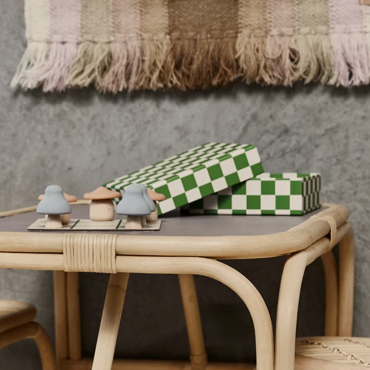 Mushroom TicTacToe, mehrfarbig von OYOY Mini