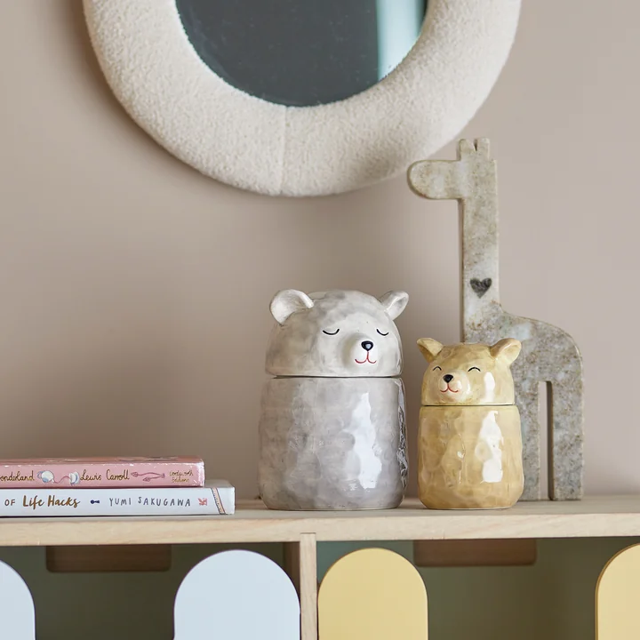 Bloomingville Mini - Puk Gefäß mit Deckel