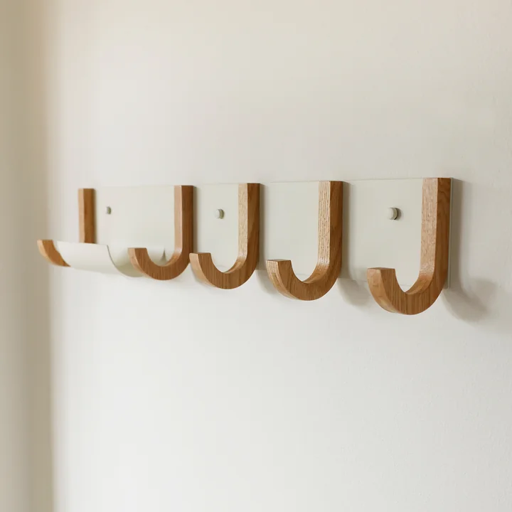 Jay Gardrobe, L 70 cm, cremeweiß / Eiche natur von Design Letters