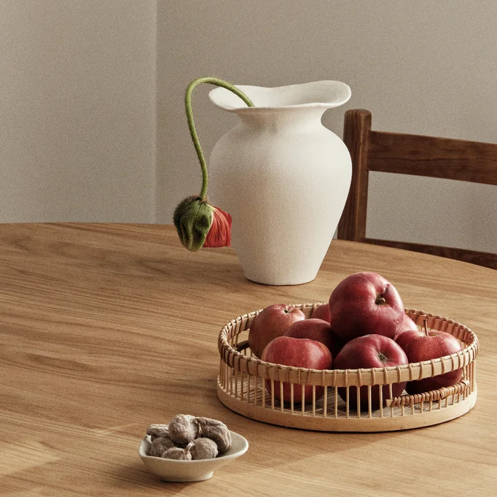 Florentina Vase, Ø 16 cm x H 22.5 cm, weiß von Broste Copenhagen