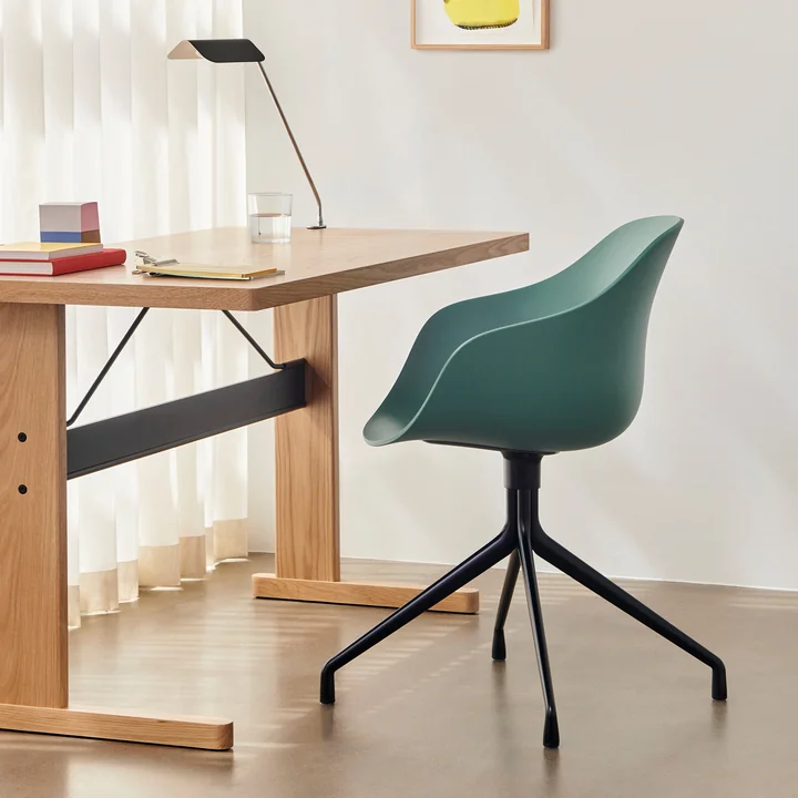 HAY - About A Chair AAC 220, Aluminium schwarz / fall green