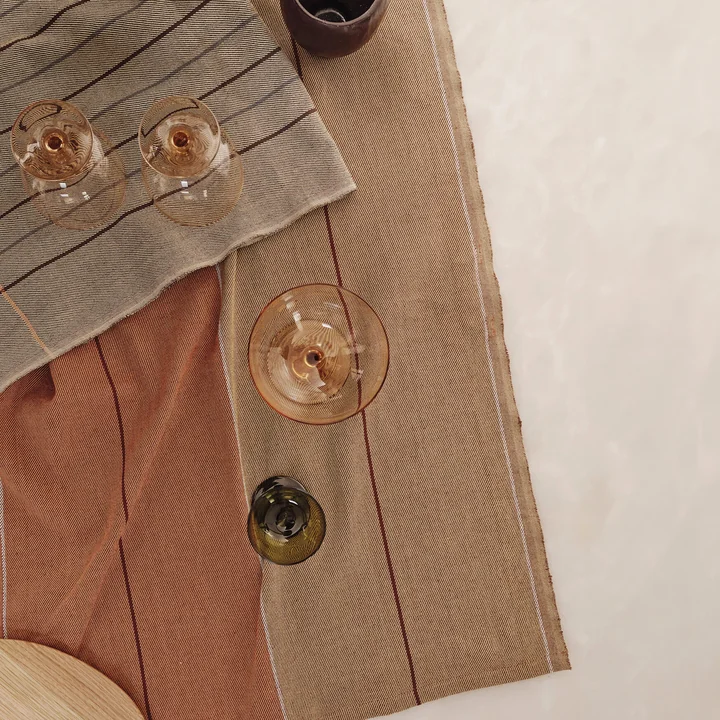 Ferm Living - Ito Geschirrtuch, hazel / oat (2er-Set)