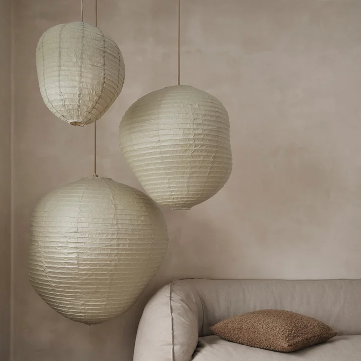 Ferm Living - Kurbis Lampenschirm, dark sage