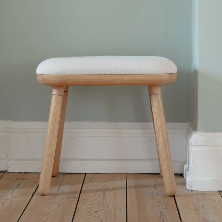 Umage - Paff Hocker, H 46,5 cm, Eiche / white sands