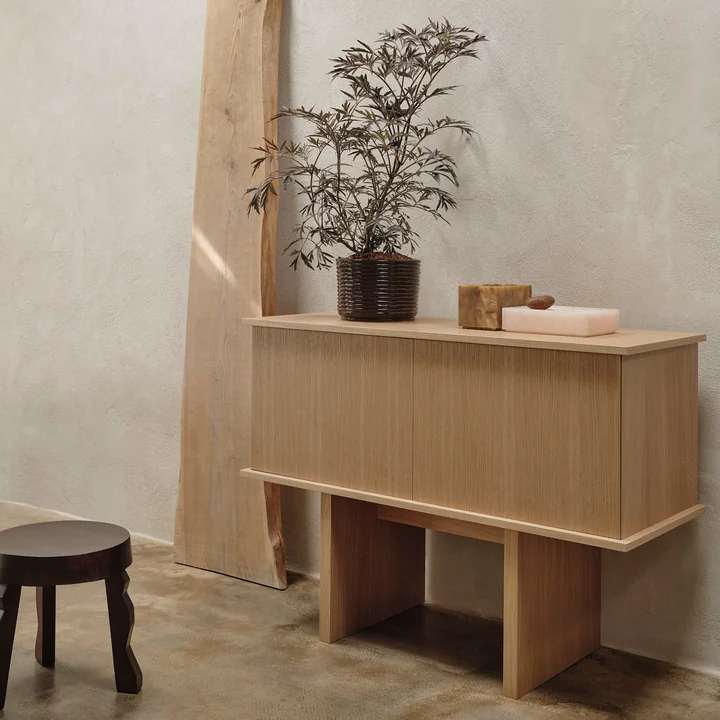 Ferm Living - Stilt Single Sideboard, Eiche natur