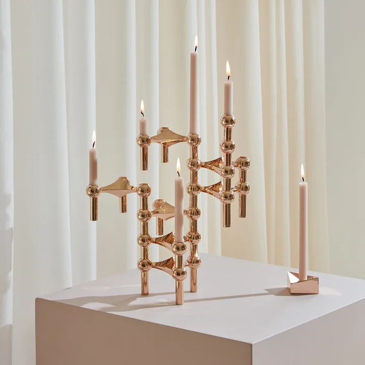 Stoff Nagel - Kerzenhalter