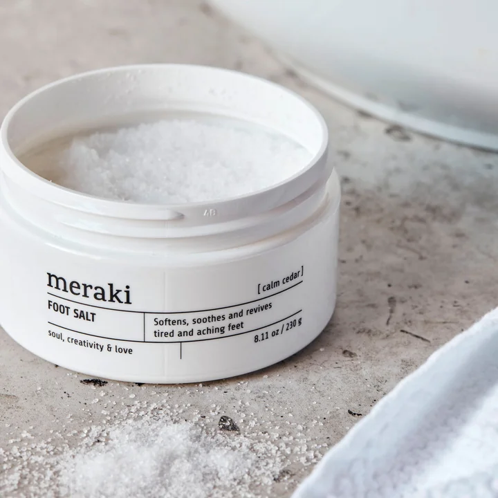 Meraki - Fußsalz, Calm cedar, 200 ml