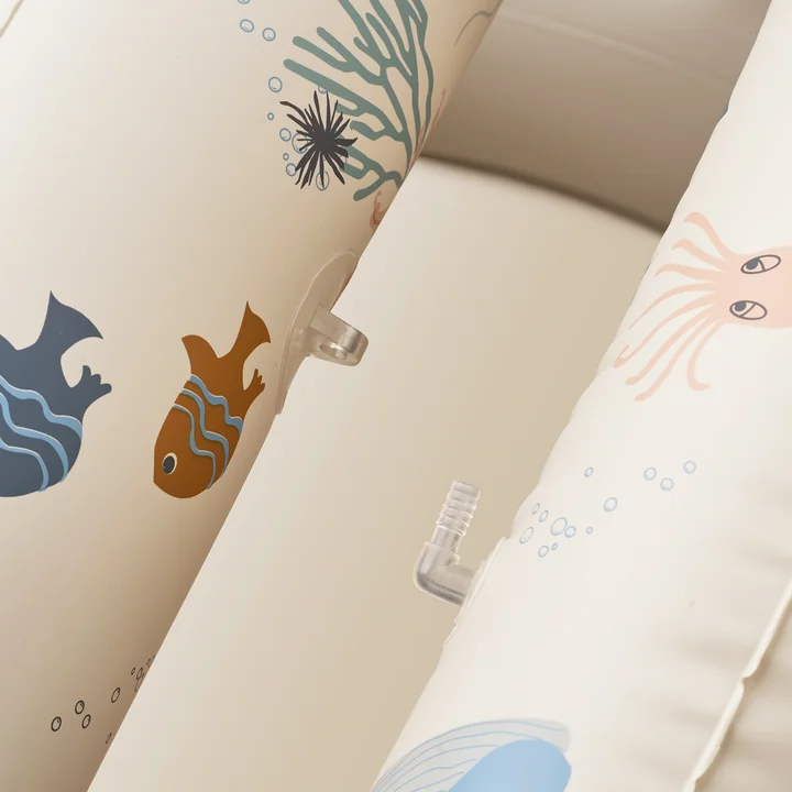 LIEWOOD - Hadleia Pool mit Dach, Ø 108 cm, Sea creature / sandy