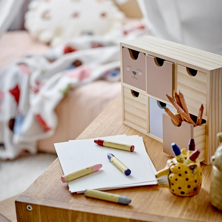 Bloomingville Mini - Calle Aufbewahrungskiste, braun