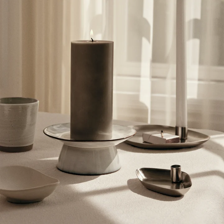 Broste Copenhagen - Nordic Sand Tortenplatte, Ø 14,5 x 6 cm, beige