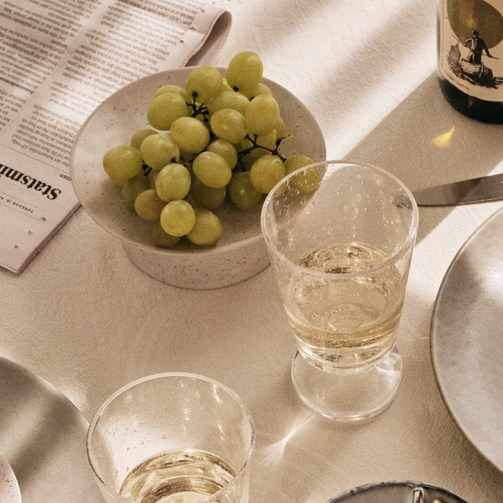 Broste Copenhagen - Nordic Vanilla Tortenplatte, Ø 14,5 x 6 cm, weiß