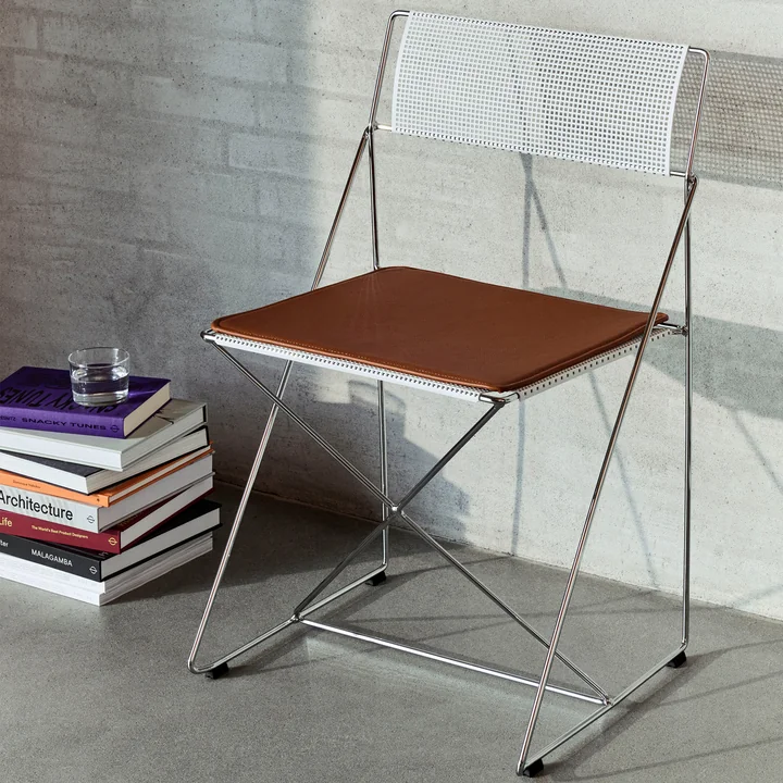 HAY - X-Line Sitzkissen, indoor, cognac (Scozia Leder)