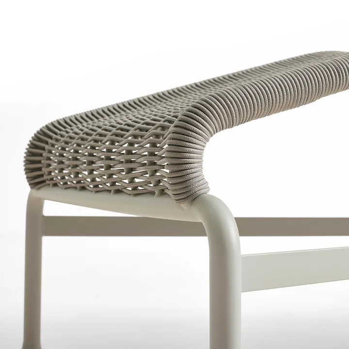 HAY - Palissade Cord Chaise Longue Liegestuhl, sky grey