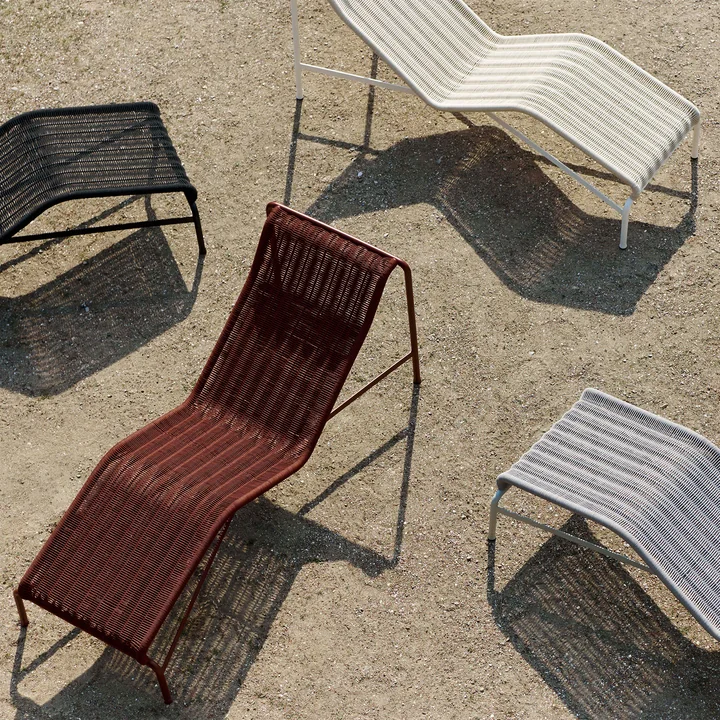 HAY - Palissade Cord Chaise Longue Liegestuhl