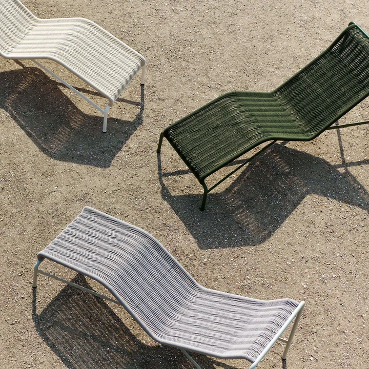 HAY - Palissade Cord Chaise Longue Liegestuhl