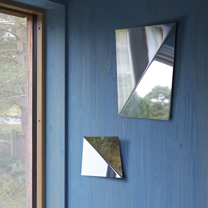 Muuto - Gaze Wandspiegel, Stahl poliert